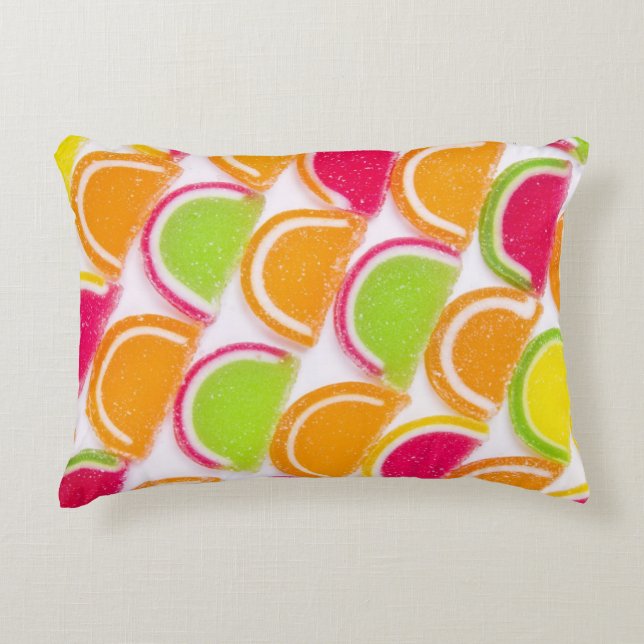 Colourful Different Jelly Candy Decorative Cushion (Front)