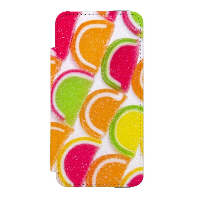 Colourful Different Jelly Candy Incipio iPhone Wallet Case (Folio Front)