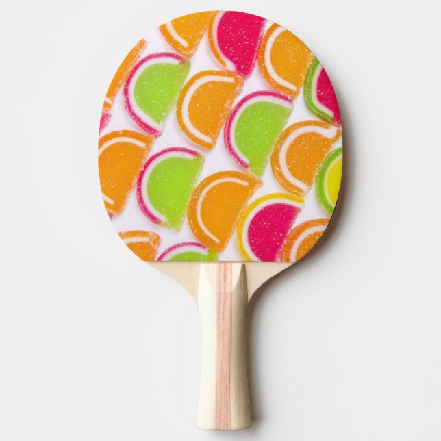 Colourful Different Jelly Candy Ping Pong Paddle (Front)