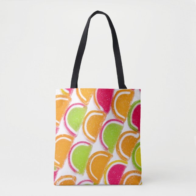 Colourful Different Jelly Candy Tote Bag (Front)