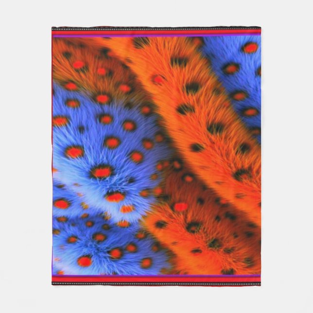Colourful Digital 3D Design Fleece Blanket | Perfe (Front)