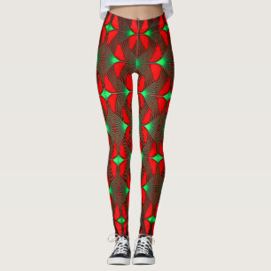 Colourful Digital 3D Design Leggings – Perfect Fit