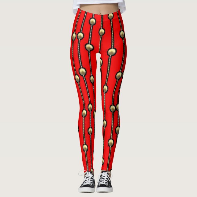 Colourful Digital 3D Design Leggings – Perfect Fit (Front)