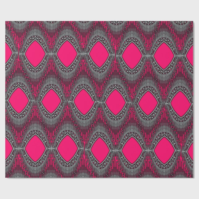 Colourful Digital 3D Design Matte Wrapping Paper – (Flat)