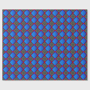 Colourful Digital 3D Design Matte Wrapping Paper –
