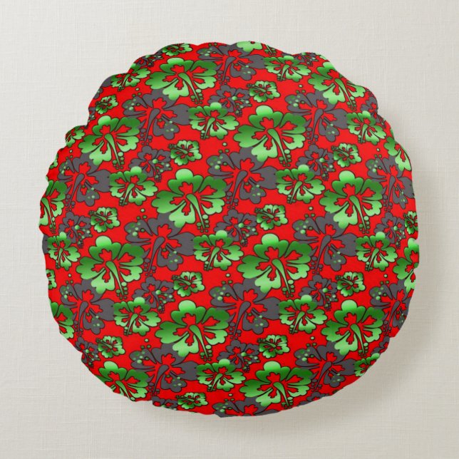 Colourful Digital 3D Design Round Throw Pillow (16 (Front)