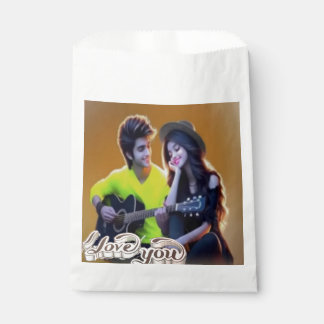 Colourful Digital 3D Design White Favour Bags – Pe