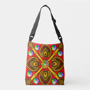 Colourful Digital Design All-Over-Print Cross Body Crossbody Bag