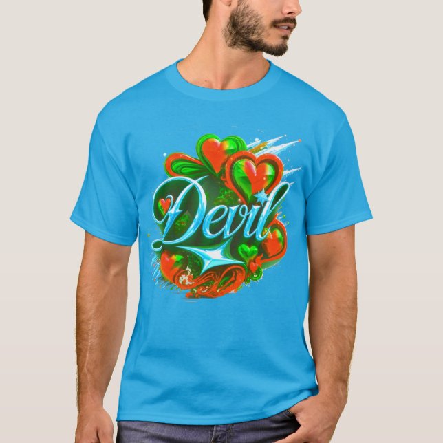 Colourful Digital Design Men's Value T-Shirt – Per (Front)