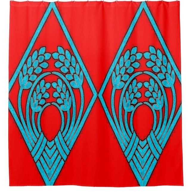 Colourful Digital Design Shower Curtain – Perfect  (Front)