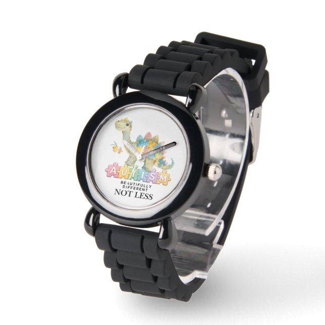 Colourful Dinosaur  | Autism Awareness  Watch (Angle)