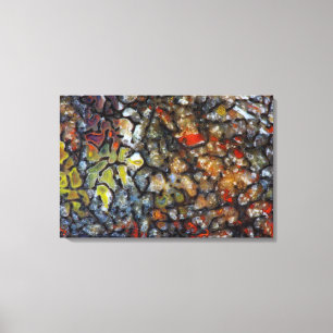 Colourful Dinosaur Bone Canvas Print