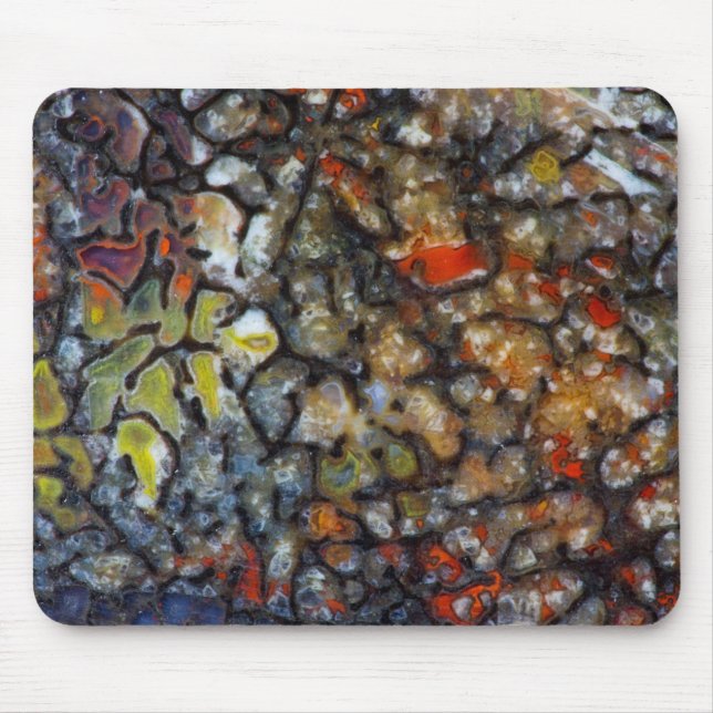 Colourful Dinosaur Bone Mouse Mat (Front)