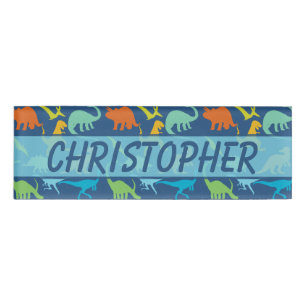 Colourful Dinosaur to Personalise Name Tag