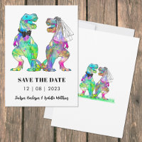 Colourful Dinosaur Wedding