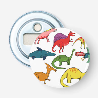 Colourful dinosaurs bottle opener