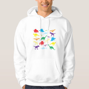 Colourful Dinosaurs Kids Pattern Hoodie