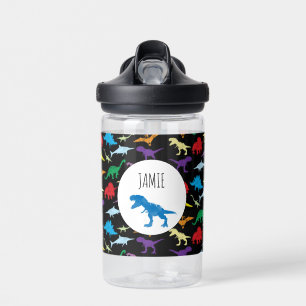 Colourful Dinosaurs Kids Pattern Water Bottle