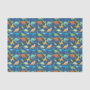 Colourful Dinosaurs Pattern Tissue Paper