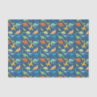 Colourful Dinosaurs Pattern Tissue Paper