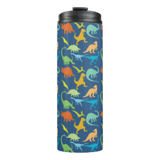 Colourful Dinosaurs Thermal Tumbler