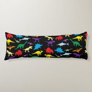 Colourful Dinosaurs Watercolor Kids Pattern Body Cushion