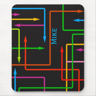 Colourful Directional Arrows Mouse Pad