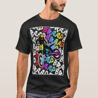 Colourful Dirt Bike Braap Braap Motocross Gift  T-Shirt