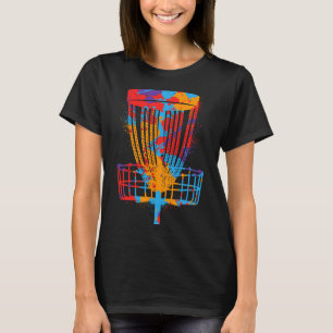 Colourful Disc Golf Design Frisbees Boys Flying Di T-Shirt