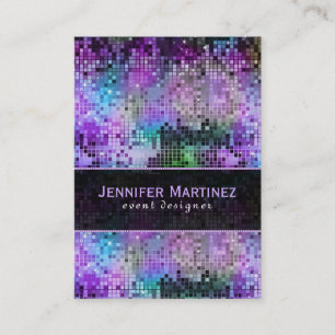 Colourful Disco Glitter & Sparkles Business Card