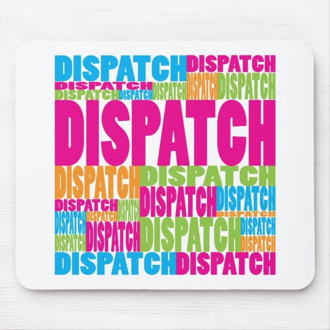 Colourful Dispatch Mouse Mat (Front)