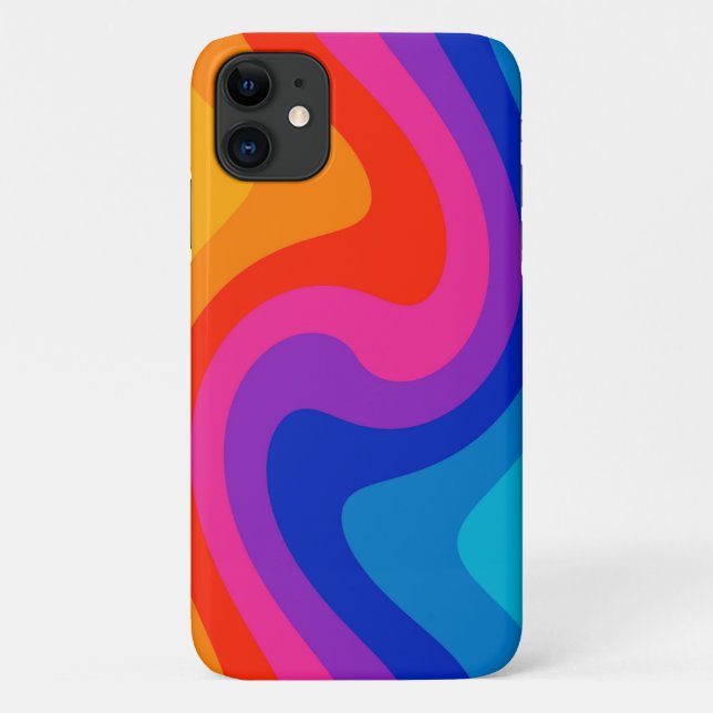Colourful Distorted Colour Wheel Case-Mate iPhone Case (Back)