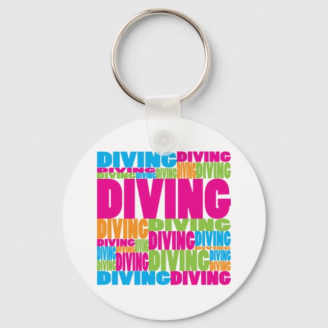 Colourful Diving Key Ring (Front)