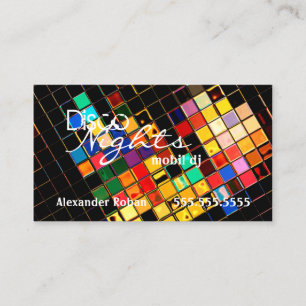 Colourful DJ Business Card