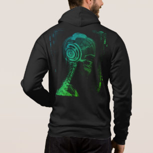 Colourful DJ, Xray Skull Headphones, Men's Hoodie