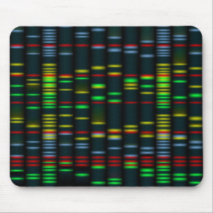 Colourful DNA fingerprinting Mousepad