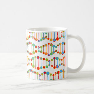 Colourful DNA structure pattern Coffee Mug