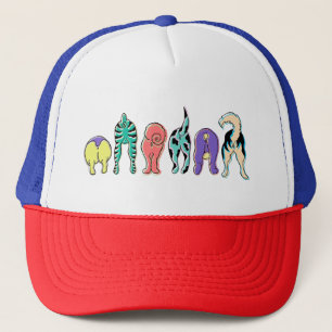 Colourful Dog Butts Trucker Hat