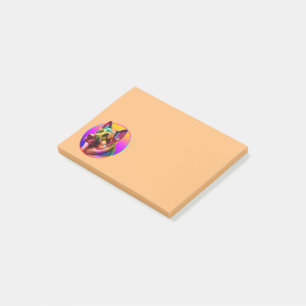 Colourful Dog In Rainbow Cute And Modern Style Post-it Notes