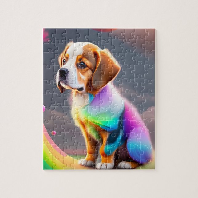Colourful Dog Jigsaw Puzzle (Vertical)