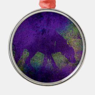Colourful Dog Metal Tree Decoration