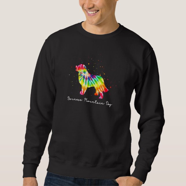 Colourful Dog Mum  Bernese Mountain Dog Sweatshirt (Front)
