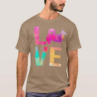 Colourful Dog Mum Gifts Pembroke Welsh Corgi T-Shirt