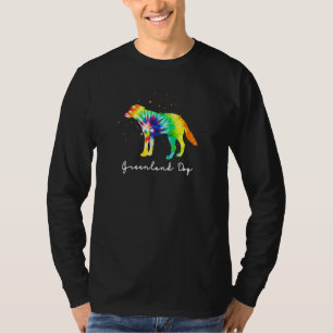 Colourful Dog Mum Greenland Dog T-Shirt