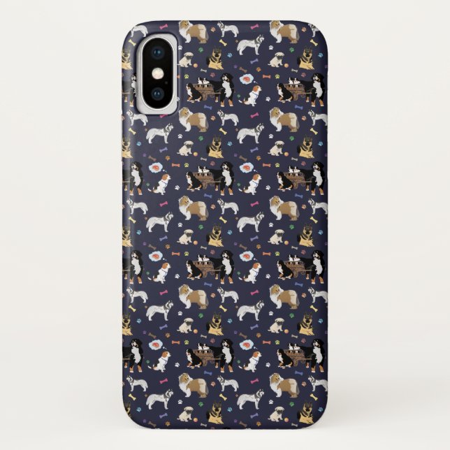 Colourful Dog Pattern Case-Mate iPhone Case (Back)
