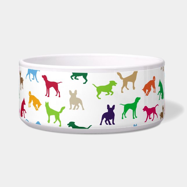 Colourful dogs silhouettes (Front)