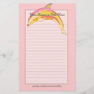 Colourful Dolphin Stationery