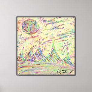 Colourful Doodle Canvas Print