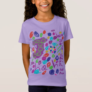Colourful Doodle Chaos for Kids T-Shirt