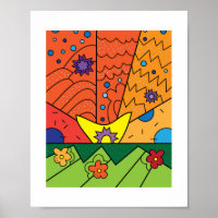 Colourful Doodle Patterns | Poster Print